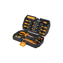 Набор инструментов для дома Deko DKMT61 (61 предмет) в чемодане черно желтый 