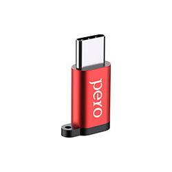 Адаптер  Pero AD01 TYPE C TO MICRO USB красный