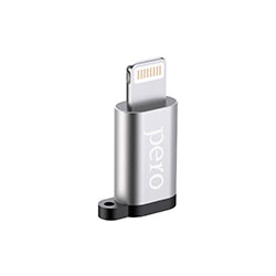 Адаптер Pero AD01 LIGHTNING TO MICRO USB серебристый Тип: Для бренда: