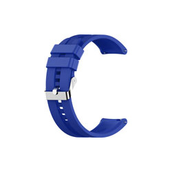 Ремешок для часов Red Line универсальный силиконовый рельефный  20 мм темно синий