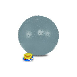 Мяч массажный Lite Weights 1875LW (75см  ножной насос серебро) Материал: ПВХ