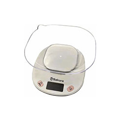 Кухонные весы Sakura SA 6054PG  5 кг электронные розовый/серый Тип:
