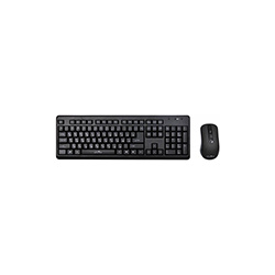 Клавиатура мышь Oklick 270M клав:черный мышь:черный USB беспроводная 