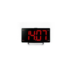 Радиобудильник Hyundai H RCL246 черный LCD подсв:красная часы:цифровые FM 