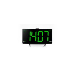 Радиобудильник Hyundai H RCL246 черный LCD подсв:зеленая часы:цифровые FM 
