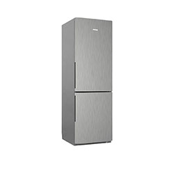Двухкамерный холодильник Pozis RK FNF 170 серебристый металлопласт ручки вертикальные 