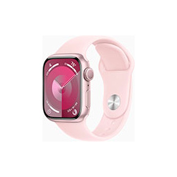 Смарт часы Apple Watch Series 9  A2978 41 мм корпус розовый Sport Band ремешок светло M/L (MR943ZP/A)