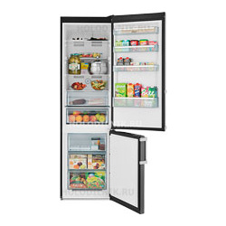 Двухкамерный холодильник Jackys JR FD 2000 вороная сталь 