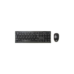 Клавиатура мышь Oklick 230M клав:черный мышь:черный USB беспроводная 