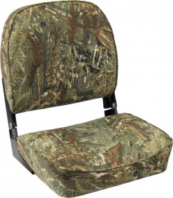 Кресло складное мягкое ECONOMY с низкой спинкой  обивка камуфляжная ткань 1040627