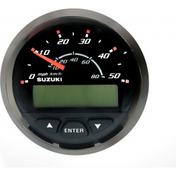 Спидометр Suzuki DF300  80 км/ч черный 3410098J20000