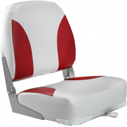 Кресло мягкое складное Classic  обивка винил цвет серый/красный Marine Rocket 75102GR MR