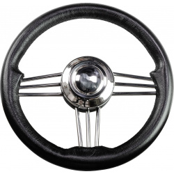 Рулевое колесо Osculati  диаметр 350 мм цвет черный (имитация кожи) 45 171 35