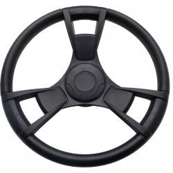 Рулевое колесо GUSSI 013 обод и спицы черные д  350 мм 30133521