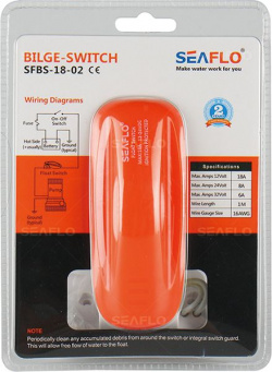 Переключатель поплавковый бело оранжевый (18a) SFBS 18 02
