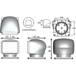 Прожектор с дистанционным управлением  белый корпус светодиодный брелок модель 220 SL22041CW12VSS