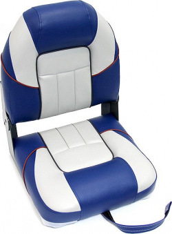 Сиденье мягкое складное premium centurion boat seat  бело синее 75129GB