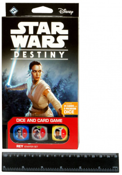 Колода Fantasy Flight Games SWD02 Star Wars Destiny: Rey Starter Set на английском языке