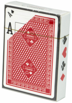 Карты для покера (пластиковые  с двойным индексом) Фабрика игр 005pf Масть видна