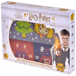 Настольная игра Winning Moves WM01534 ML1 6 Пазл "Гарри Поттер: Рождество в Волшебном мире" (1000 элементов)