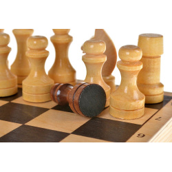 Настольная игра Нескучные Игры Р 1 Шахматы лакированные (290x145x38)