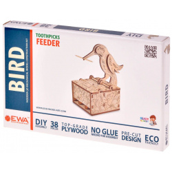 Модель Eco Wood Art Ebird Диспенсер для зубочисток "Птичка"