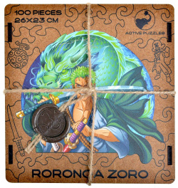 Настольная игра Active puzzles Roronoa Zoro Деревянный пазл "Ророноа Зоро" Лишь
