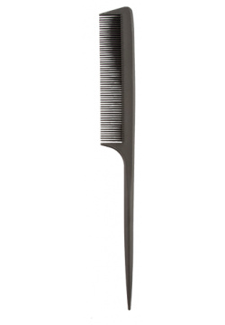 Гребень для волос LADY PINK BASIC carbon comb карбоновый с ручкой 