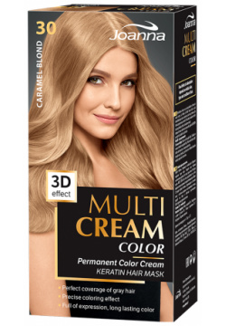 Краска для волос JOANNA MULTI CREAM 3D Карамельный блонд тон 30 