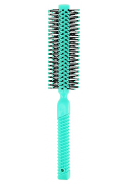 Щетка для волос LADY PINK BASIC массажная вентилируемая круглая зеленая Подходит