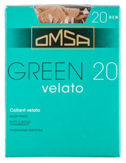Колготки женские в коробочке OMSA GREEN 20 den Caramello р 2 