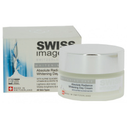 Крем для лица SWISS IMAGE WHITENING CARE дневной осветляющий выравнивающий тон кожи SPF 17 50 мл 