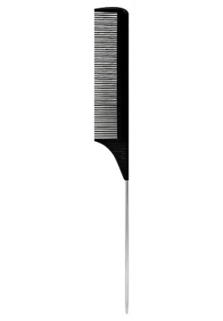 Расческа гребень для волос LADY PINK BASIC PROFESSIONAL с металлической ручкой 22 см 