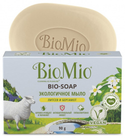 Экологичное туалетное мыло BIOMIO BIO SOAP литсея и бергамот 90 г 