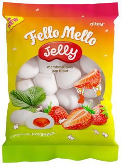 Жевательный зефир FELLO MELLO со вкусом клубники 55 г Пищевая ценность в 100