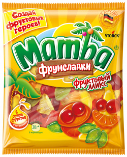 Жевательный мармелад MAMBA фруктовый микс 72 г 