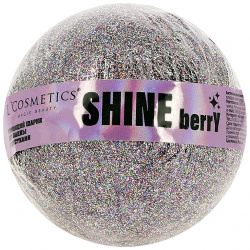 Бурлящий шар для ванны LCOSMETICS с блестками Shine berry 160 г 