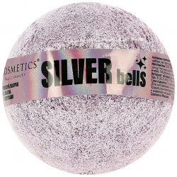 Бурлящий шар для ванны LCOSMETICS с блестками Silver bells 160 г Опустите