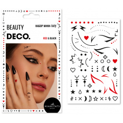 Набор переводных мини тату DECO  by Miami tattoos Red & Black