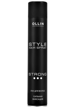Лак для волос OLLIN PROFESSIONAL STYLE сильной фиксации 500 мл 