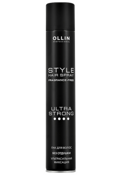 Лак для волос OLLIN PROFESSIONAL STYLE ультрасильной фиксации 400 мл 