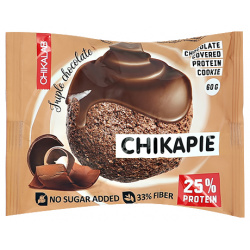 Печенье глазированное с начинкой CHIKALAB CHIKAPIE Тройной шоколад 60 г 