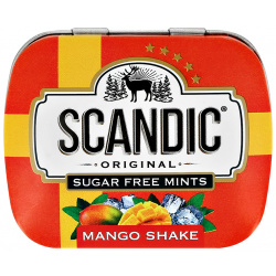 Освежающие драже SCANDIC ORIGINAL без сахара со вкусом манго 14 г Маленькие