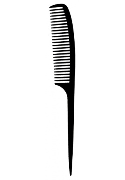 Расческа гребень для волос LADY PINK BASIC PROFESSIONAL карбоновая с ручкой 22 см 