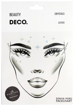 Кристаллы для лица и тела DECO  FACE CRYSTALS by Miami tattoos Astro