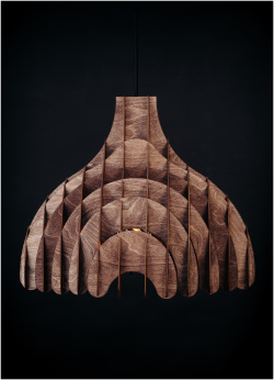 Светильник подвесной Woodshire Параметрик 0940pl Необычная геометрия деревянной