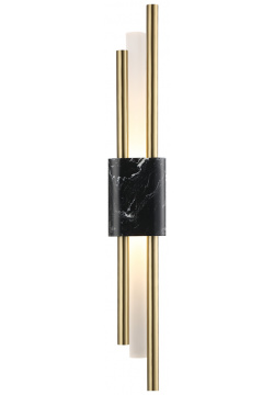 Настенный светильник Crystal Lux Carta AP6W LED BLACK/BRASS 