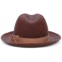 Шляпа соломенная BORSALINO  0228/7772 в насыщенном коричневом, размер: 57 INT