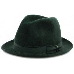 Шерстяная шляпа BORSALINO  4549/0621/зел из шерсти от