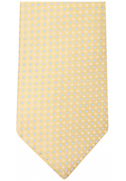 Шелковый галстук с узором ISAIA  CRV007/12 Желтый